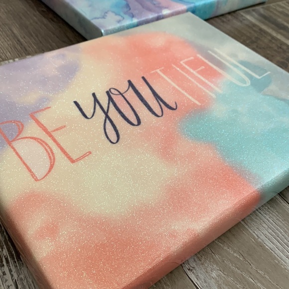 Sparkly wall art with motivational sayings - Picture 3 of 11